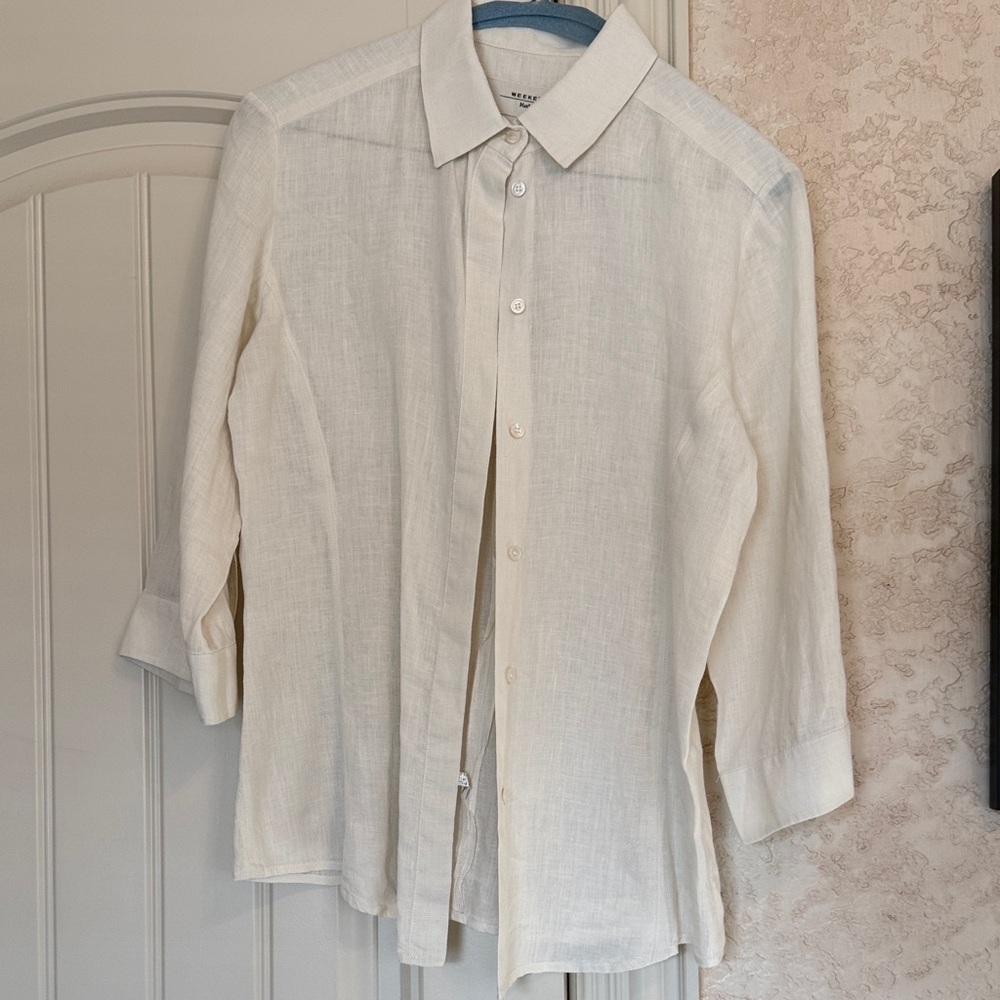 MaxMara Cream Button-Up Shirt